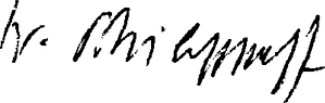 W. Philippoff的签名